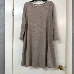 Beige Swing Dress